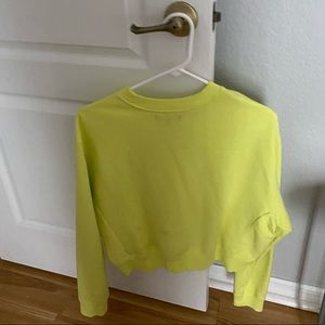 neon cropped long sleeve
